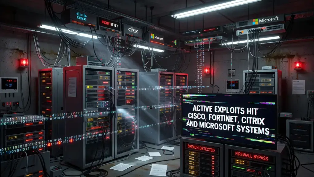 Active Exploits Hit Cisco, Fortinet, Citrix and Microsoft Systems